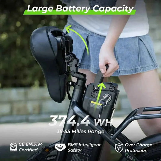 Finbike U4 Commuter Electric Bike 36V 10.4Ah Battery 88km Range