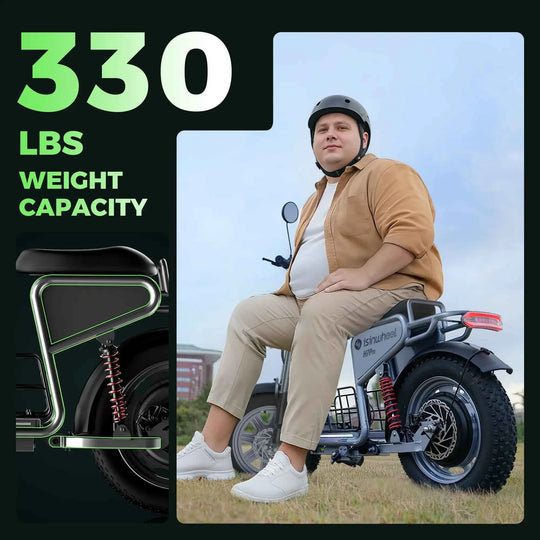 isinwheel H7PRO Electric Scooter with Seat & Basket