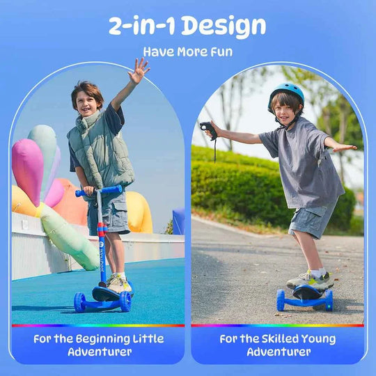 isinwheel Minispider Kids Electric Scooter 2-in-1 Skateboard