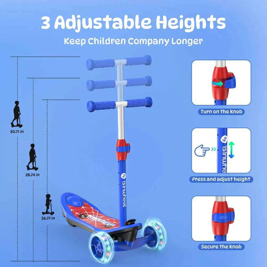isinwheel Minispider Kids Electric Scooter 2-in-1 Skateboard