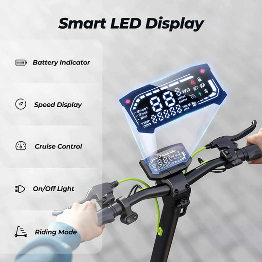 isinwheel S10MAX Electric Scooter 1000W Motor 48V 15Ah Battery