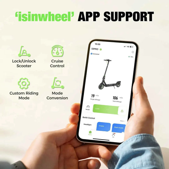 isinwheel S9PRO Commuter Electric Scooter 350W Motor 30km Range